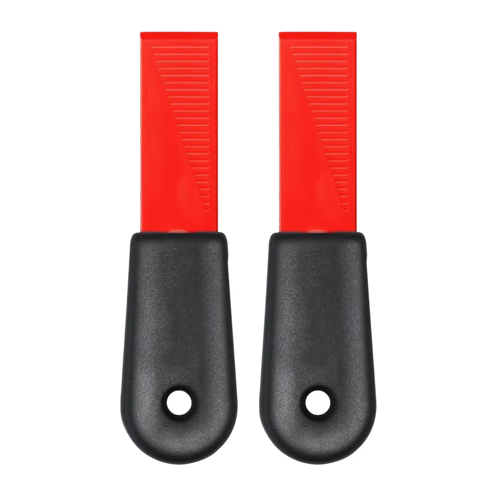 1/2 Pcs Self-Sharpening Cleaning Plastic Scraper 2-In-1