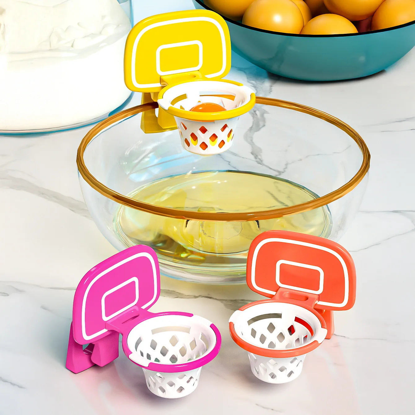 Basketball Egg Yolk Separator
