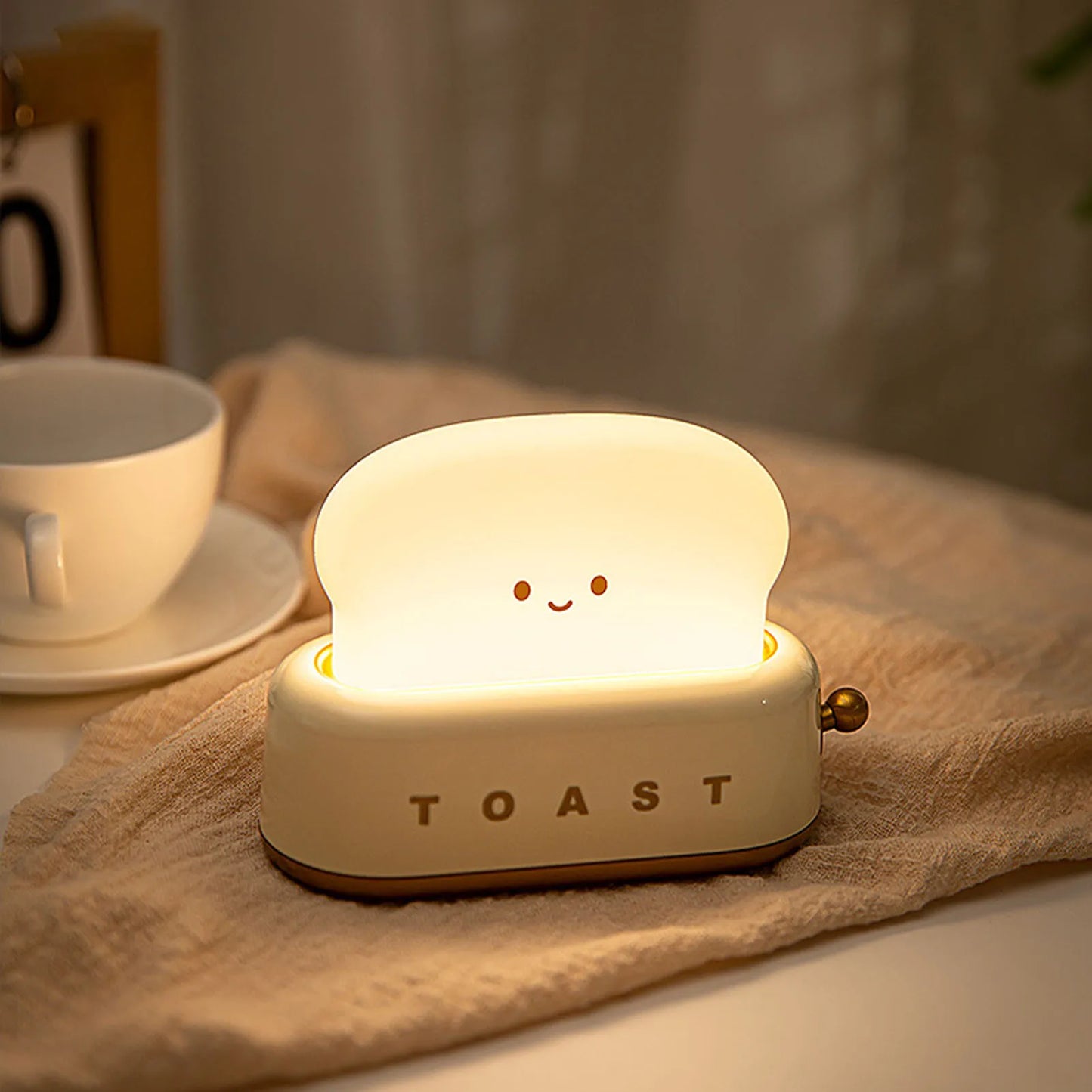 Cute Toast LED Night Light