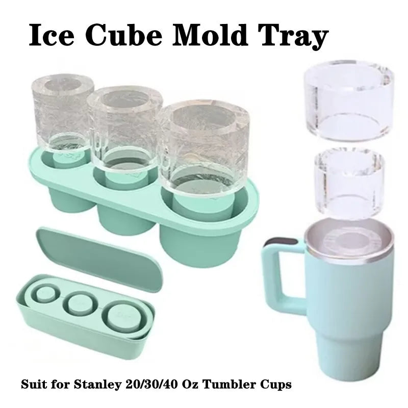 3-Grid Ice Cube Tray For Stanley 30/40 Oz