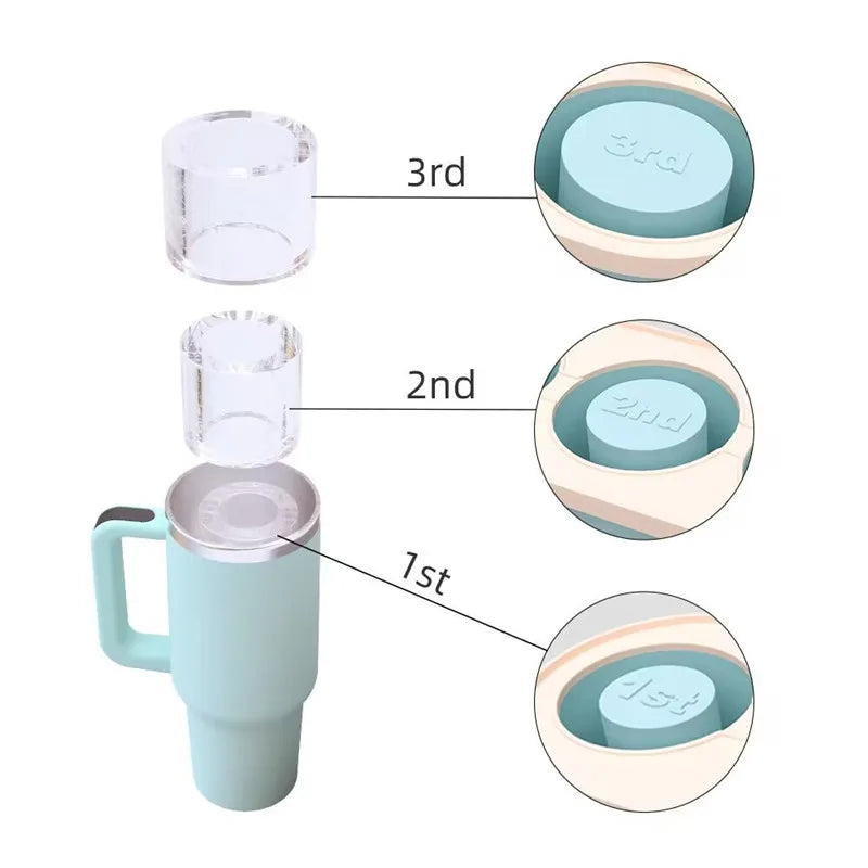 3-Grid Ice Cube Tray For Stanley 30/40 Oz
