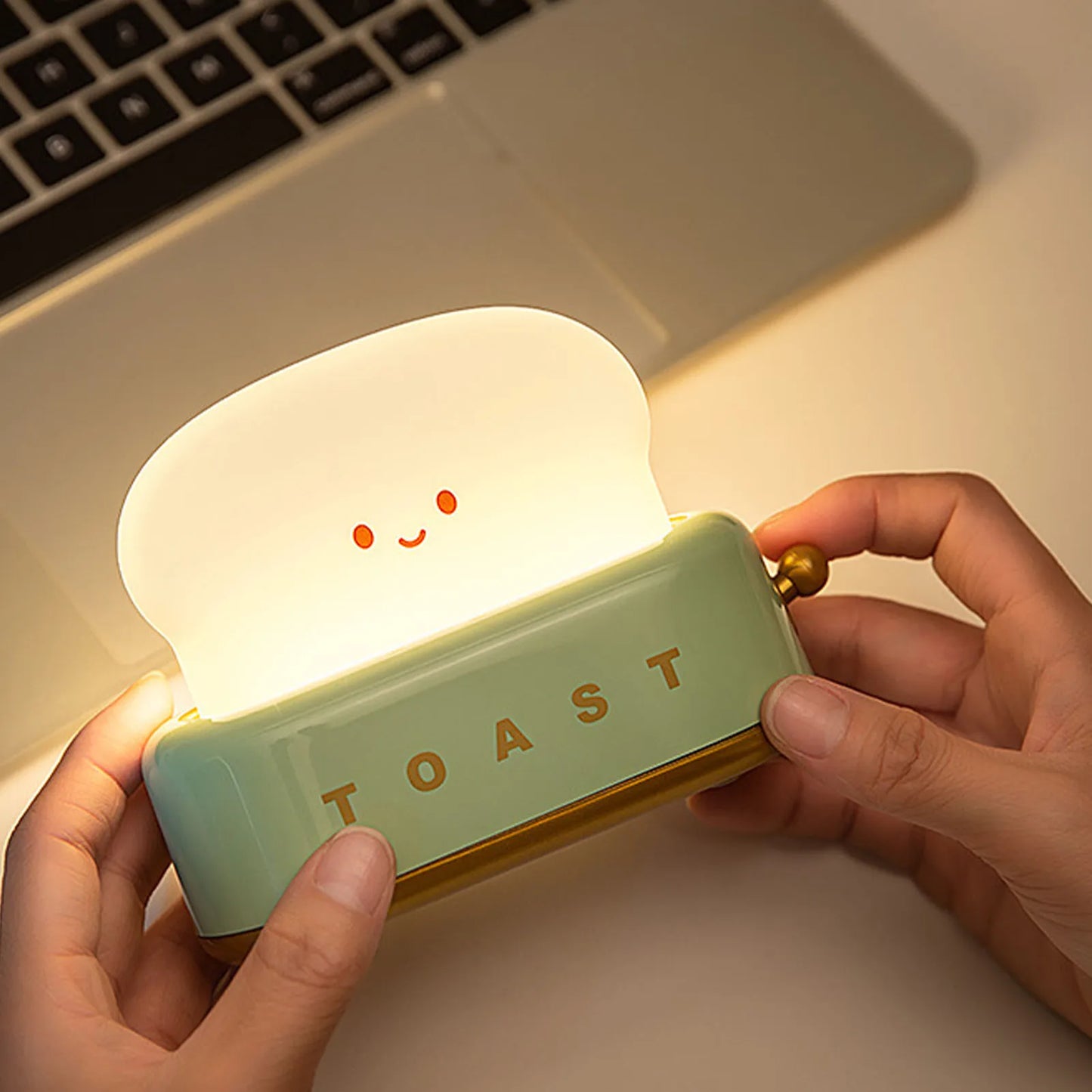 Cute Toast LED Night Light