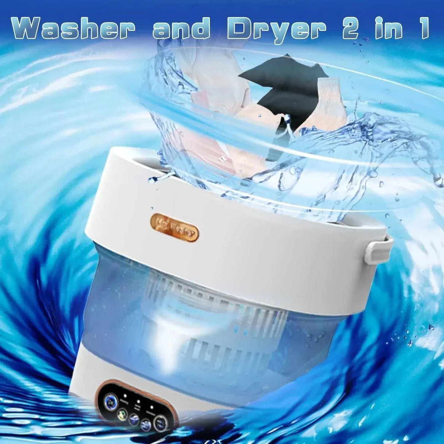15L Portable Mini Washer With Dryer