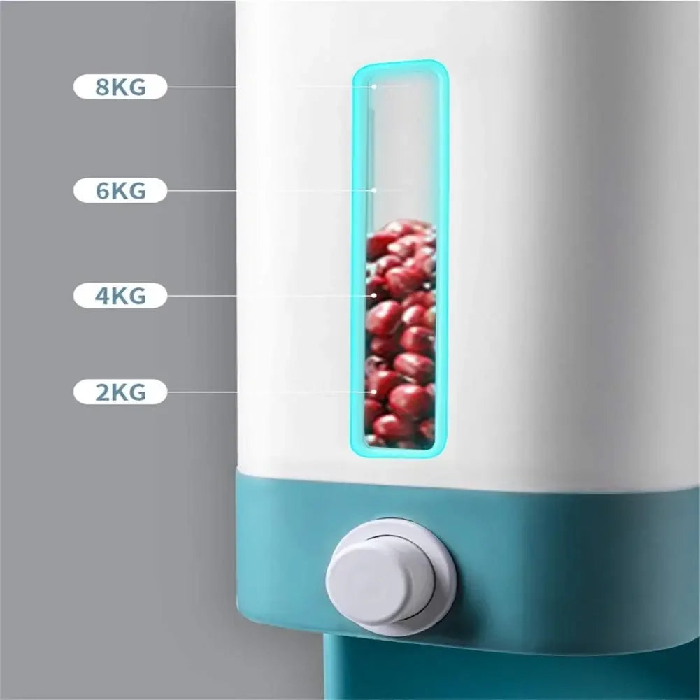 12KG Rice Dispenser Sealed Rice Bucket Dispenser with Lid