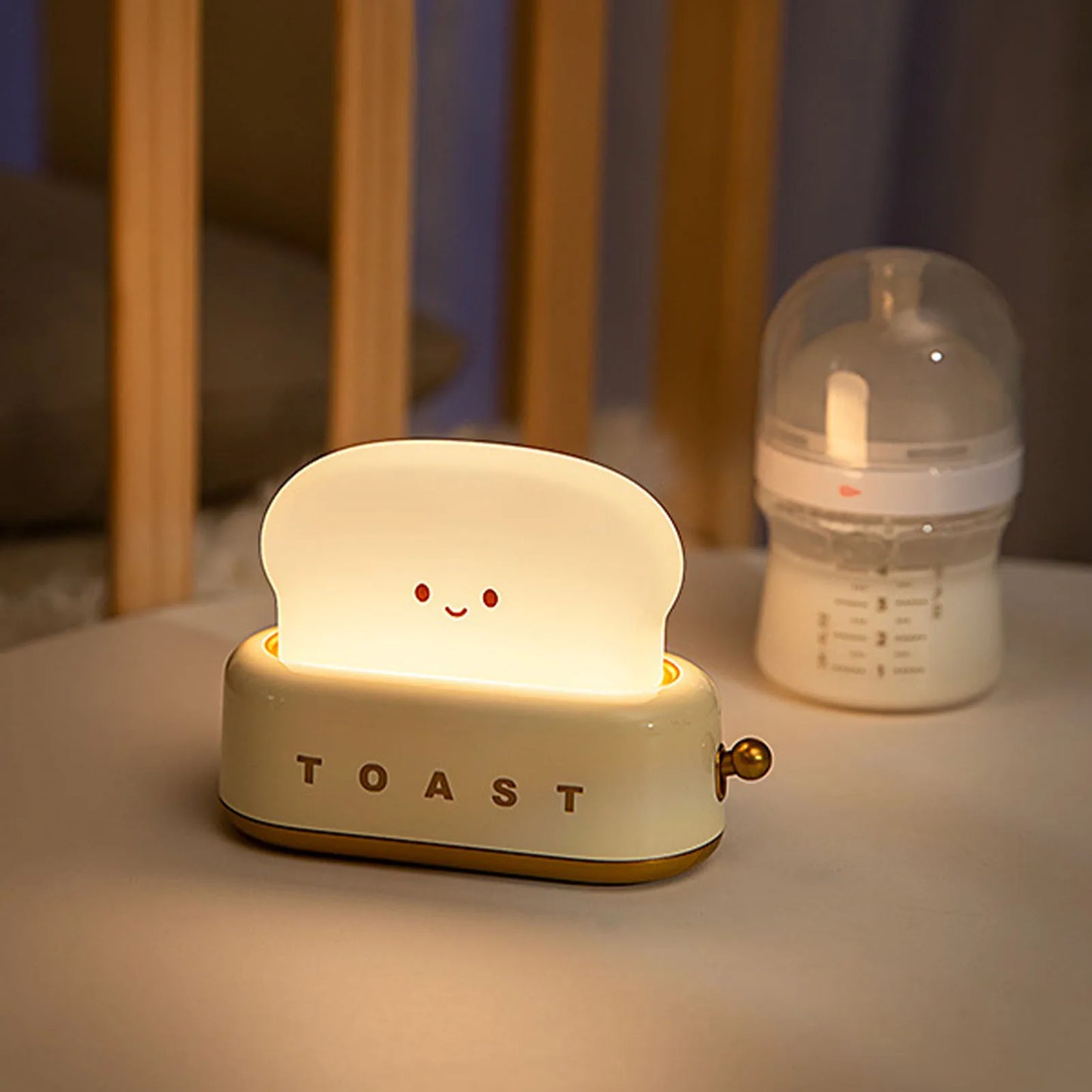 Cute Toast LED Night Light