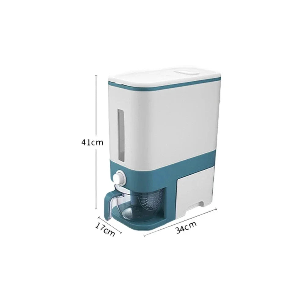 12KG Rice Dispenser Sealed Rice Bucket Dispenser with Lid