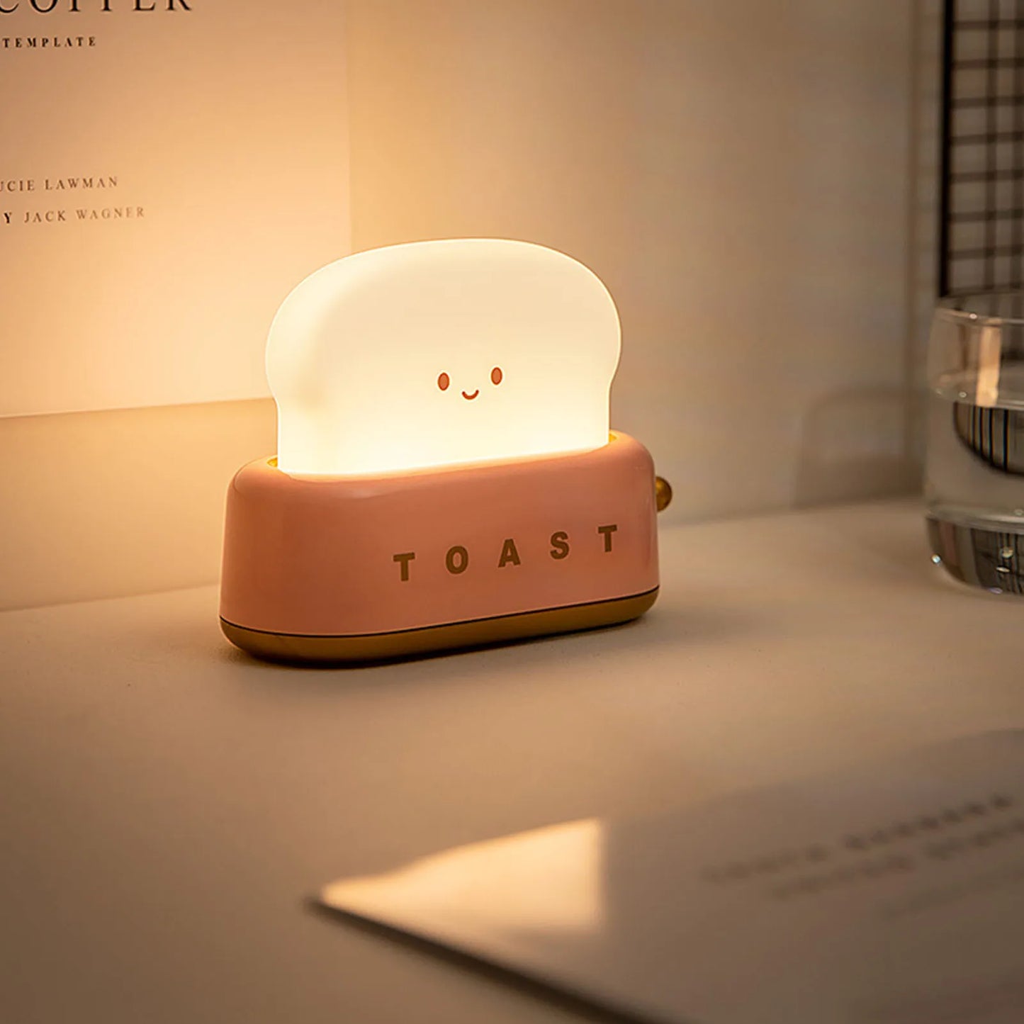 Cute Toast LED Night Light