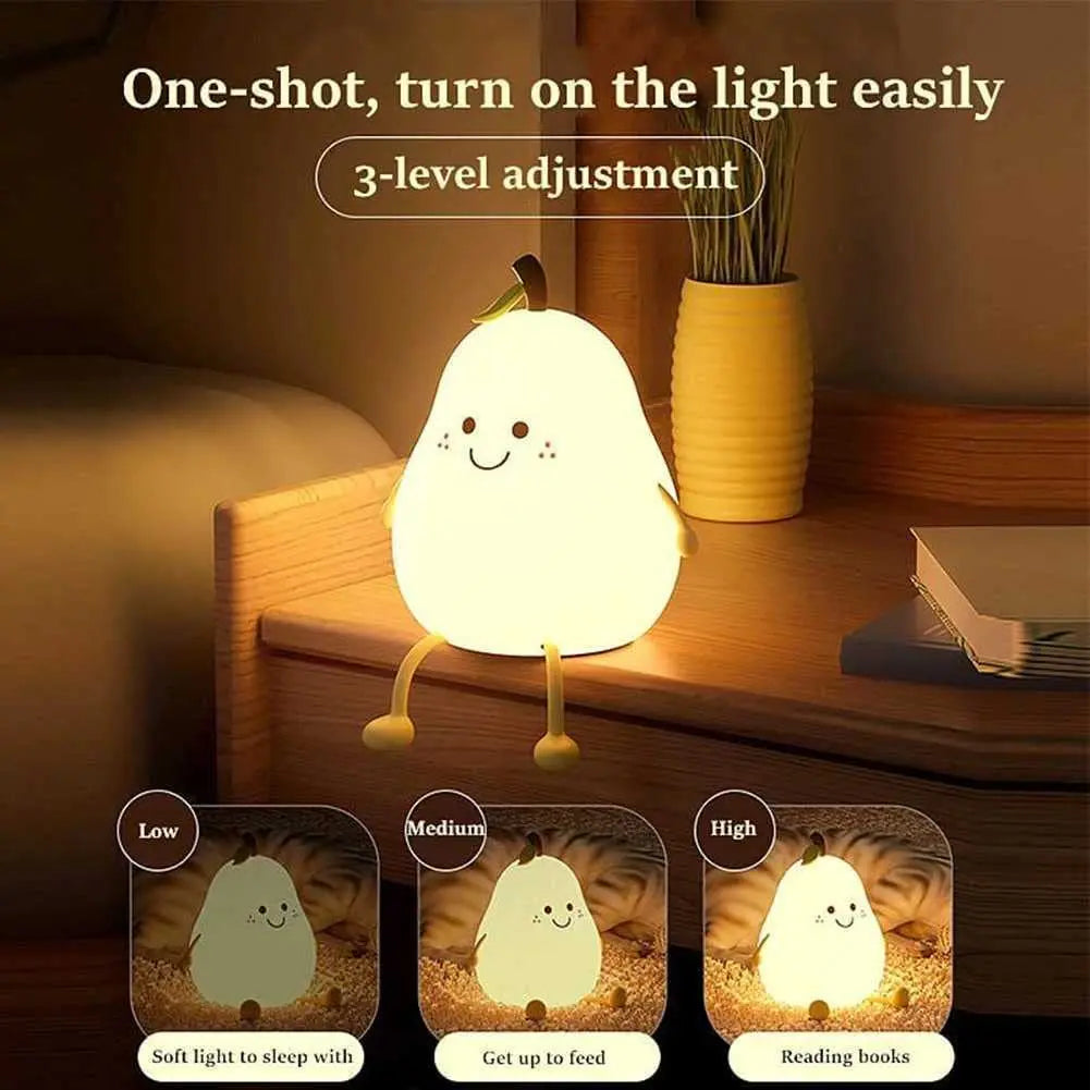 Cute Pear LED Night Light