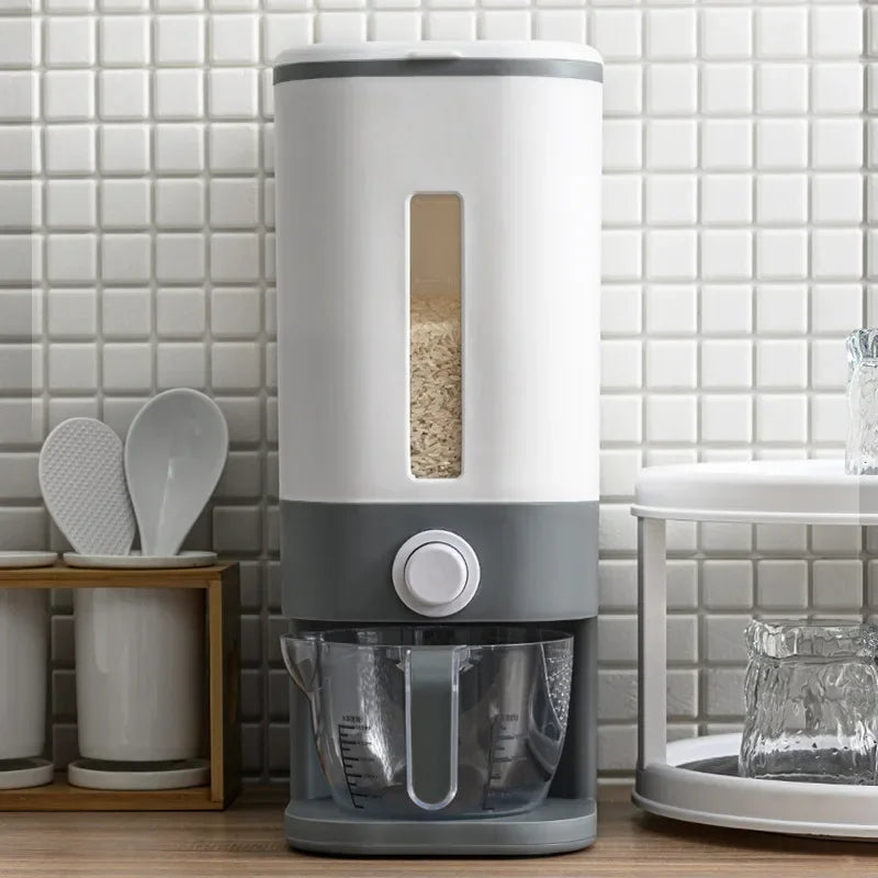 12KG Rice Dispenser Sealed Rice Bucket Dispenser with Lid