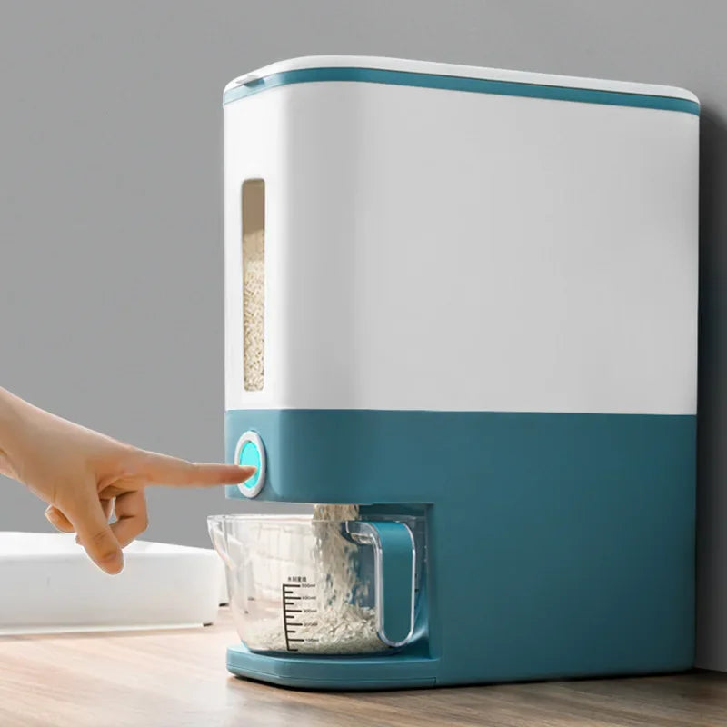 12KG Rice Dispenser Sealed Rice Bucket Dispenser with Lid