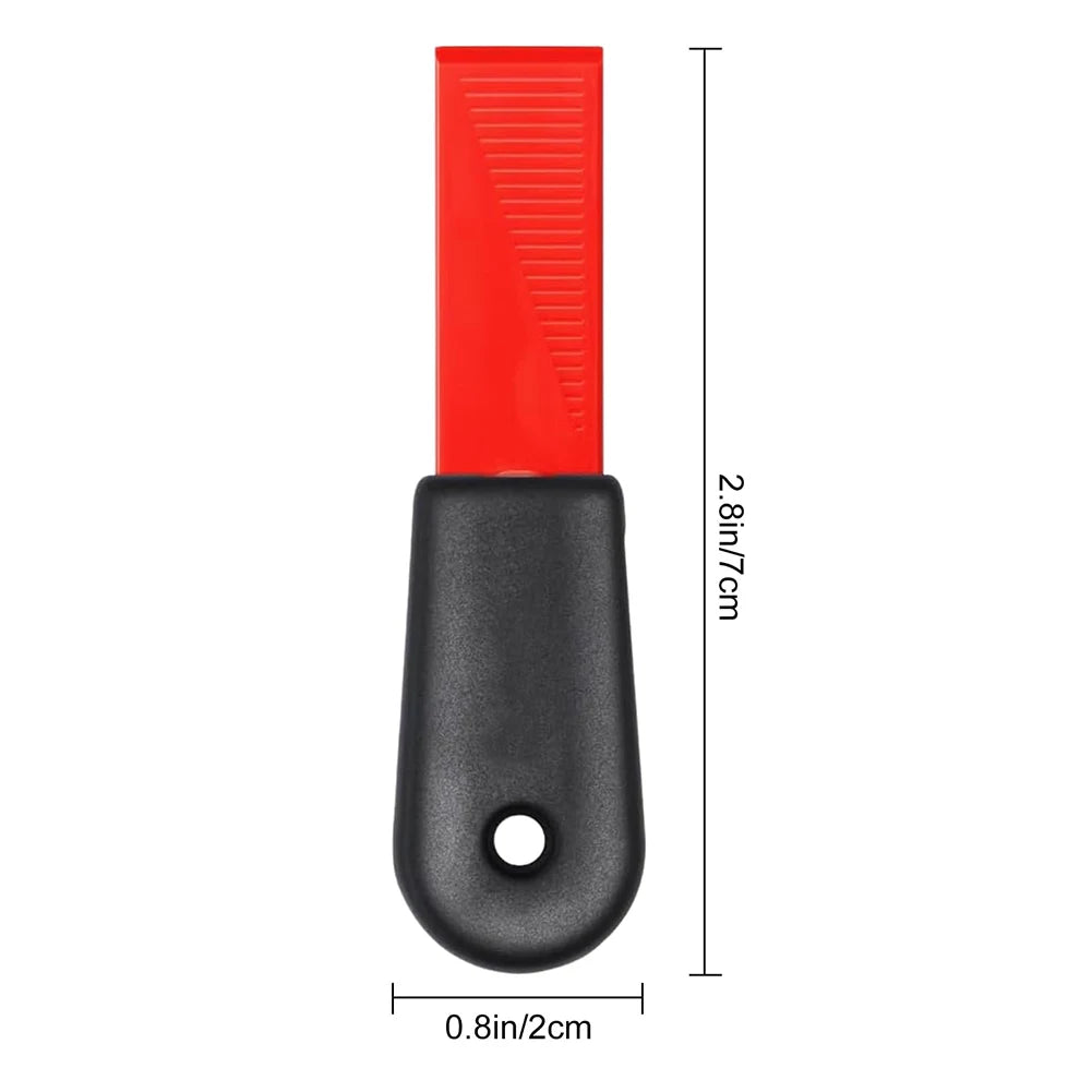 1/2 Pcs Self-Sharpening Cleaning Plastic Scraper 2-In-1