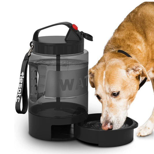 Portable Dog Water Bottle With Dispenser