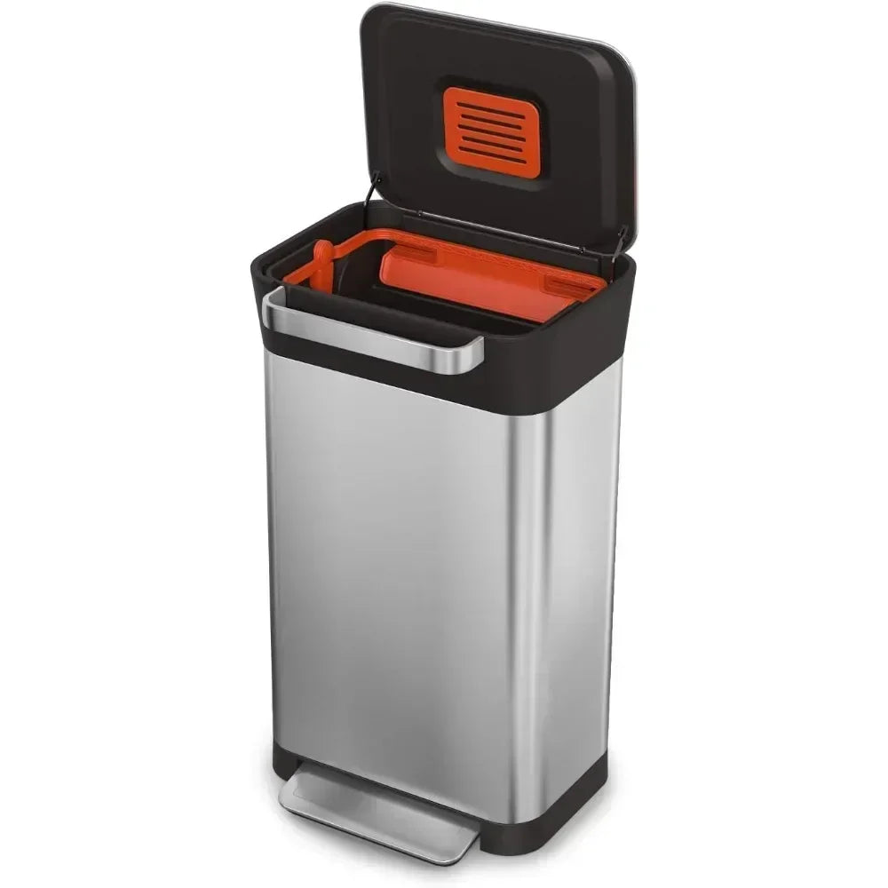 Intelligent Waste Titan Trash Stainless Steel 30L